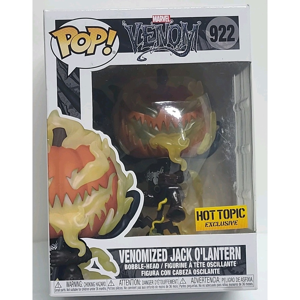 Funko Pop! Marvel Venom (Venomized Jack O'Lantern #922) Hot Topic Toy Collect